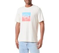 JACK & JONES Men's Joraruba Sunset Branding Tee Ss C.n T-Shirt, Buttercream, L