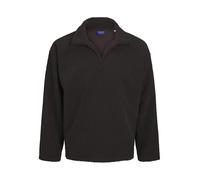 JACK & JONES Men's Joravondale Teddy Split Neck Sweat Sweatshirt, Chocolate Cake, XXL