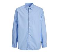 JACK & JONES Men's Jorbill Oversized Shirt Ls Cbo, Dusk Blue, M