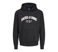 JACK & JONES Men's Jorbronx Arch Big Sweat Hood Ub Sweatshirt, Black, XL