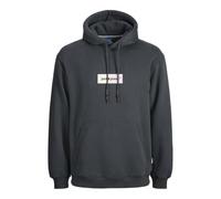 JACK & JONES Men's Jorbronx Rectangle Sweat Hood Hoodie, Forest River, M