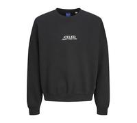 JACK AND JONES Mens Brooklyn Graphic Sweatshirt Black M
