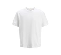 JACK & JONES Men's Jorcanggu Emb Graphic Tee SS Crew Neck, Bright White, M