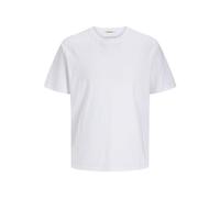 JACK & JONES Men's Jorcanggu Summer Blank Tee SS Crew Neck, Bright White, XS
