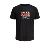JACK & JONES Men's Jorcanggu Tee SS Crew Neck FST Pls, Black, 5XL