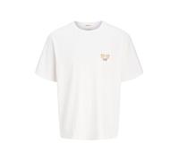 JACK & JONES Men's Jorcartagena Back Tee SS Crew Neck, Bright White, XL