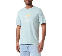 JACK & JONES Men's Jorcasey Tee SS Crew Neck T-Shirt, Gray Mist, S