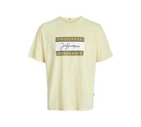 JACK & JONES Men's Jorfrederiksberg Box Script Tee SS Mni, Double Cream, 8 Years