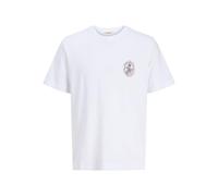 JACK & JONES Men's Jorhydra Back Tee SS Crew Neck Se25, Bright White, S