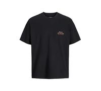 JACK & JONES Men's Jorhydra Photo Tee SS Crew Neck, Black, M