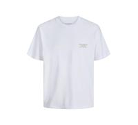 JACK & JONES Men's Jorhydra Photo Tee SS Crew Neck, Bright White, XL
