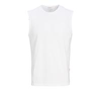 JACK & JONES Men's Jorhydra Sleeveless Texture Tee, Bright White, M