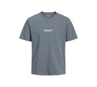 JACK & JONES Men's Jorislington Back Tee Ss Crew Neck Pls, Stormy Weather, 6XL