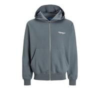 JACK & JONES Men's Jorislington Sweat Zip Hood, stormy weather, XL