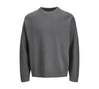 JACK & JONES Men's Jorkobe Knit Crew Neck Jumper, Iron Gate, M