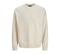 JACK & JONES Men's Jorkobe Knit Crew Neck Knitted Jumper, Sea Salt, XL