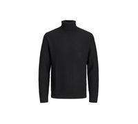 JACK & JONES Men's Jorkyle Knit Roll Neck Jumper, Black, M
