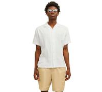 Jack & Jones Luke Crinkle Short Sleeve Shirt White M Men