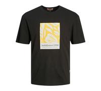 JACK & JONES Men's Jormarbella AOP Branding Tee Ss Crew NEC T-Shirt