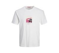 JACK&JONES JORMARBELLA Front Tee SS Crew Neck, Bright White, M