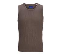 JACK & JONES Men's Jormarrakech Knit Tank Top, Deep Taupe, S