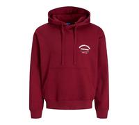JACK & JONES Men's Jormeadows Sweat Hood, Tibetan Red, M
