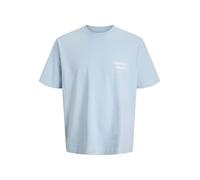 JACK & JONES Mens Jornorrebro Typo Tee Ss Crew Neck Sn Jnr, Skyway, 176 UK