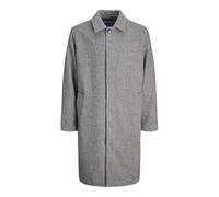 JACK & JONES Men's Jornorrebro Wool Blend Mac Coat, Chocolate Brown, L