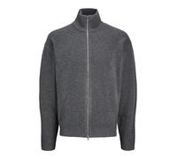 JACK & JONES Men's Jorollie Knit Full Zip Cardigan Sweater, Iron Gate, S