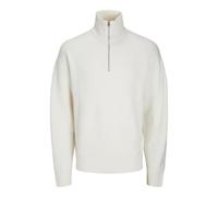 JACK & JONES Men's Jorollie Knit Half Zip Sn Jumper, Sea Salt, XL