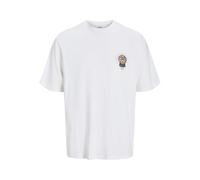 JACK & JONES Men's Jororacle Tee SS Crew Neck Tg T-Shirt, Bright White, M
