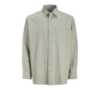 JACK & JONES Men's Jorrobb Check Shirt Ls Ln Casual, Moonbeam, XL
