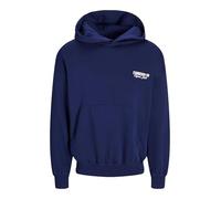 JACK & JONES Men's Jorroxbury Back Sweat Hood Hoodie, Ocean Cavern, XL