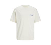 JACK & JONES Men's Jorsantorini Back Tee Ss Crew Neck Sn T-Shirt, Buttercream, XXL