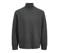JACK & JONES Men's Jorsoft Knit High Neck Jumper, Dark Grey Blend, M