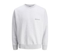 JACK & JONES Men's Jorurban Edge Graphic Sweat C.N. Ss25, White Melange, S
