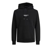 JACK & JONES Mens Jorvester Hoodie Black L