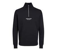 JACK & JONES Mens Jorvester Zip Sweatshirt Black M