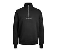 JACK & JONES Mens Jorvester Zip Sweatshirt Black XXL