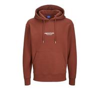 JACK & JONES Men's Jorvesterbro Sweat Hood Noos Hoodie, Brandy Brown, S