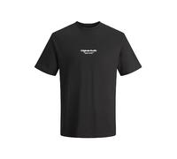 JACK & JONES Men's Jorvesterbro Tee SS Crew Neck Noos Polo Shirt, Black, S