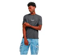 JACK & JONES Men's Jorvesterbro Tee Ss Crew Neck Noos T-Shirt, Iron Gate, XL