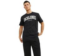 JACK & JONES Mens Josh T-Shirt Short Sleeve Black L