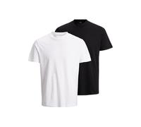 Jack & Jones Men's Jprbla Basic Tee Ss Turtle 2pk Mp T-Shirt, White, XL