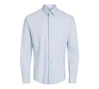 JACK & JONES Men's Jprblaactive Stretch Shirt L/S Sn Casual, Chambray Blue/Stripes: Slim fit, L