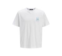JACK & JONES Men's Jprblaapoh Graphic Tee, Bright White, S