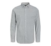 JACK & JONES Men's Jprblablackpool Stretch Shirt LS Aw23 Sn Polo, White/fit: Slim fit, M