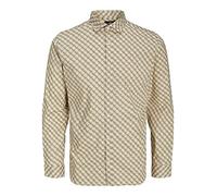 JACK & JONES Men's Jprblablackpool Stretch Shirt LS Ss23 Sn, White Pepper/fit: Slim fit, M