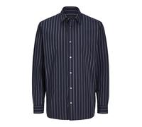 JACK & JONES Men's Jprblabushwick Stanley Shirt L/S Sn Long Sleeve, Naval Academy/Fit:Stripe, XS