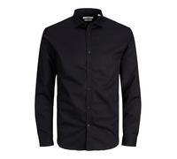 JACK & JONES Men's Jprblacardiff Shirt L/S Ps Noos, Black/fit: Loose fit, 2XL
